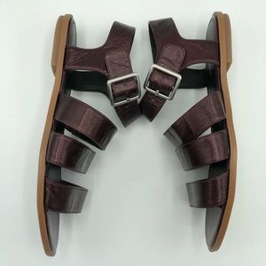 Calvin Klein Ulie Fisherman Sandal Dark Cherry 9